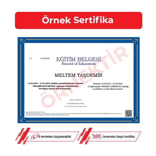 Organik Hayvancılık Sertifkası