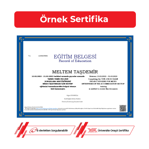 Personel ve Yük Yükseltici Sertifikası