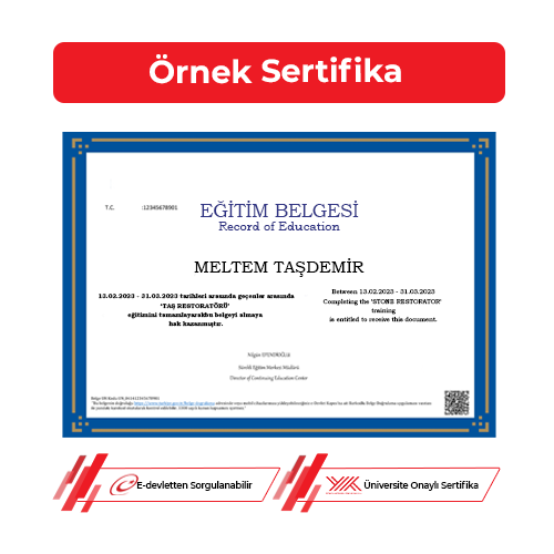 Taş Restoratörü Sertifikası