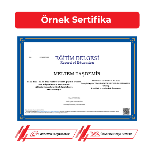 Zor Müşterilerle Başa Çıkma Sertifikası